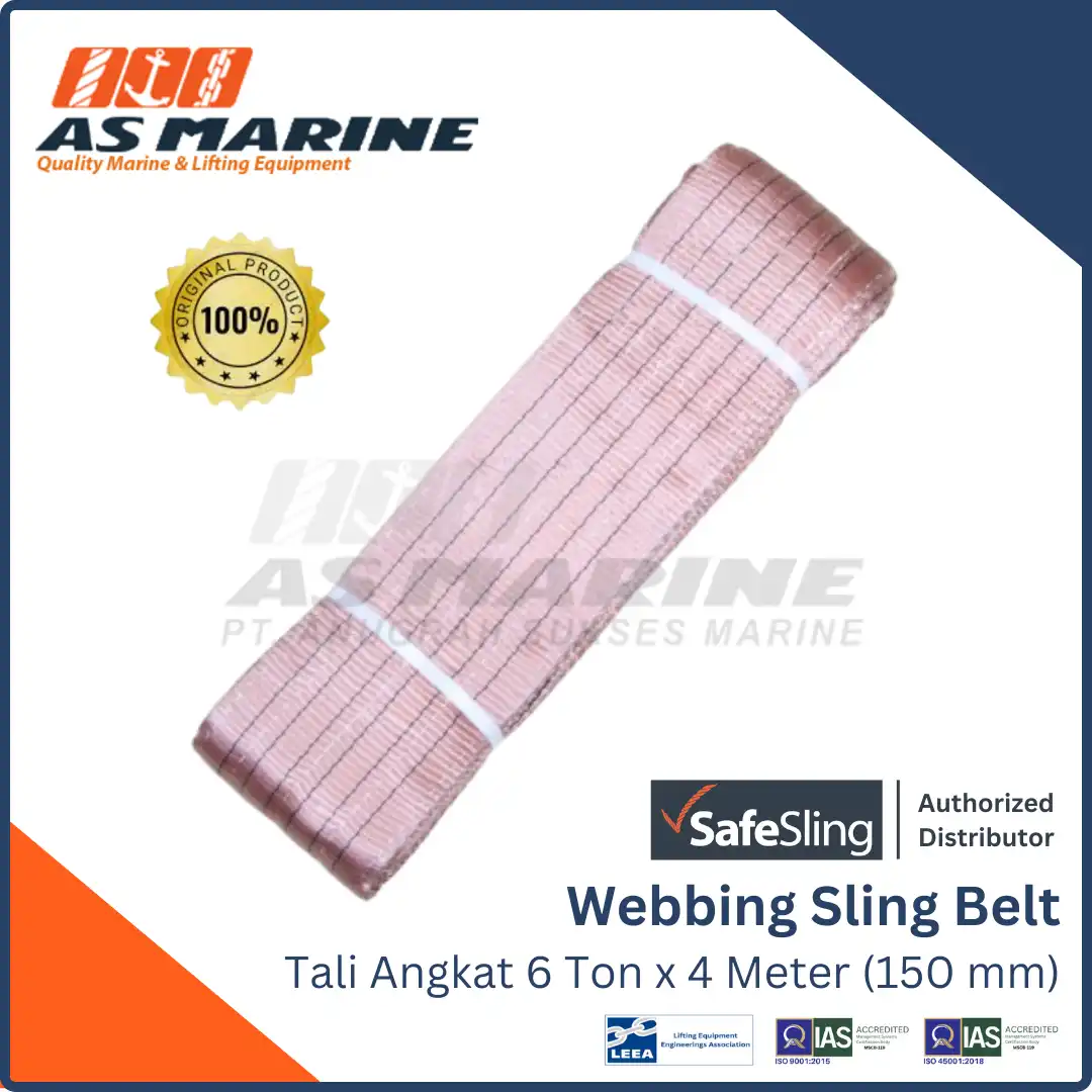 Webbing Sling Belt / Tali Angkat 6 Ton x 4 Meter Safesling